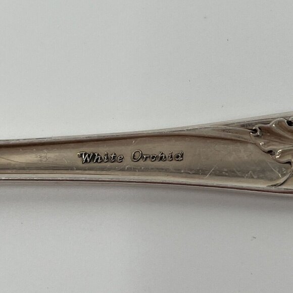 Oneida Community White Orchid Vintage Silverplate Hostess Set 5 - Picture 5 of 6